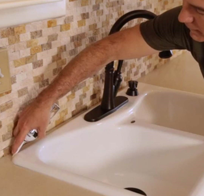 How To Caulk A Kitchen Or Bath Without A Caulking Gun Landing Page