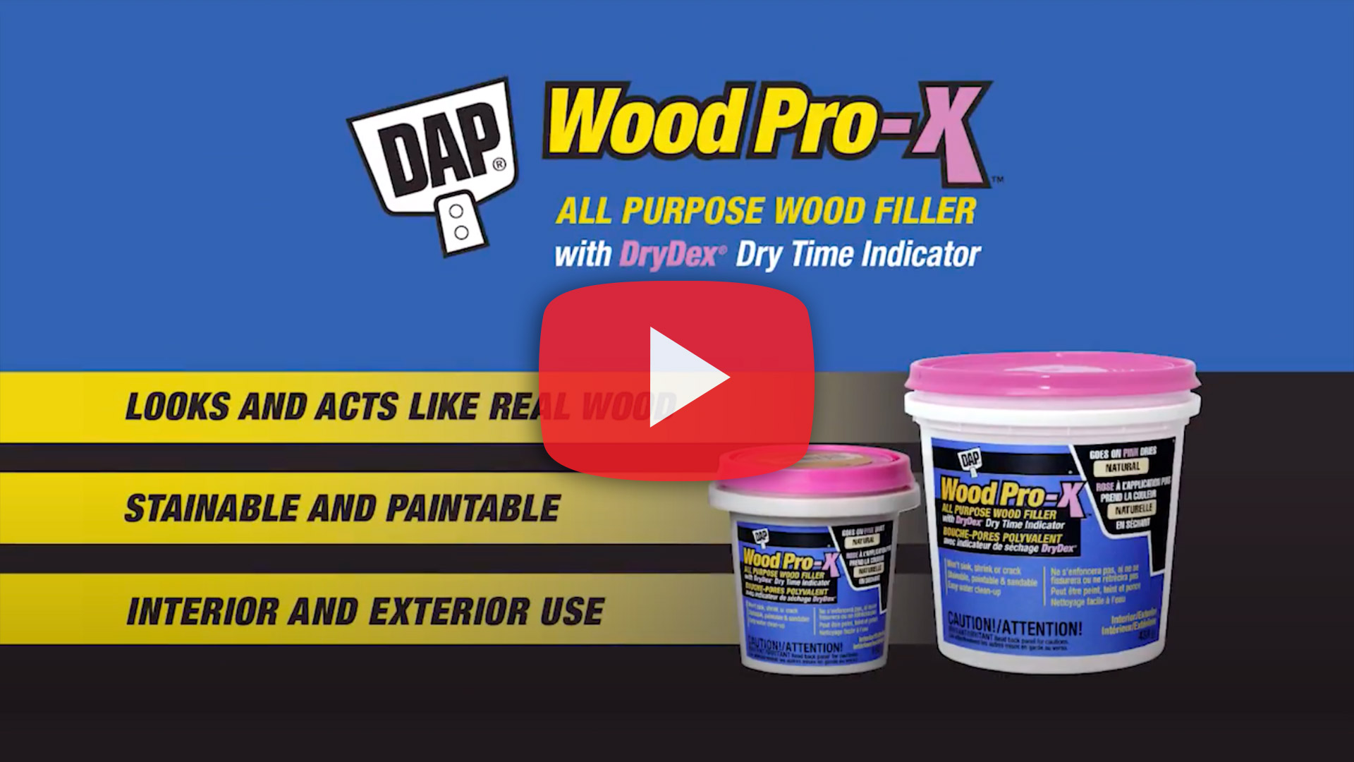 DAP WoodPro-X All Purpose Wood Filler w/ DryDex Dry Time Indicator